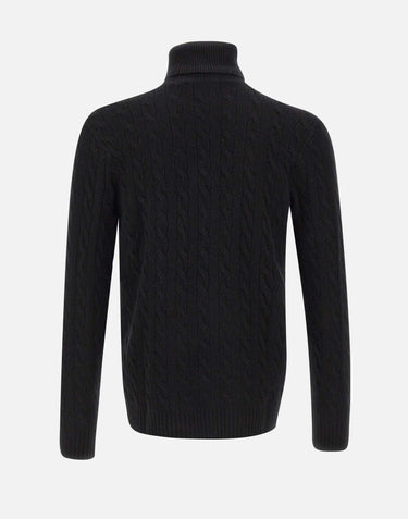 POLO RALPH LAUREN Dolcevita "Classics" BLACK Uomo 