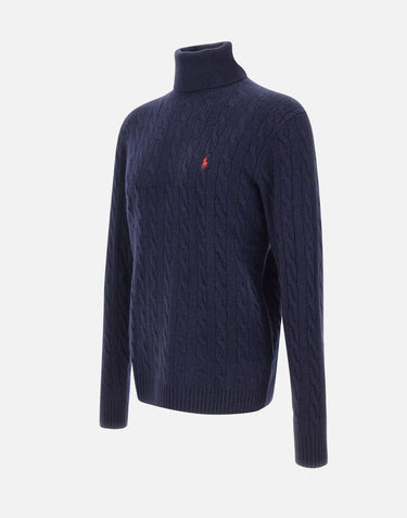 POLO RALPH LAUREN Dolcevita "Classics" BLUE Uomo 