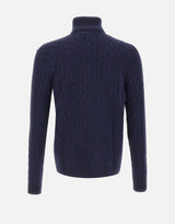 POLO RALPH LAUREN Dolcevita "Classics" BLUE Uomo 