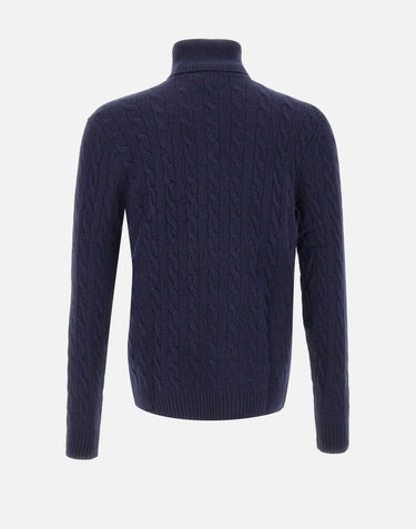POLO RALPH LAUREN Dolcevita "Classics" BLUE Uomo 