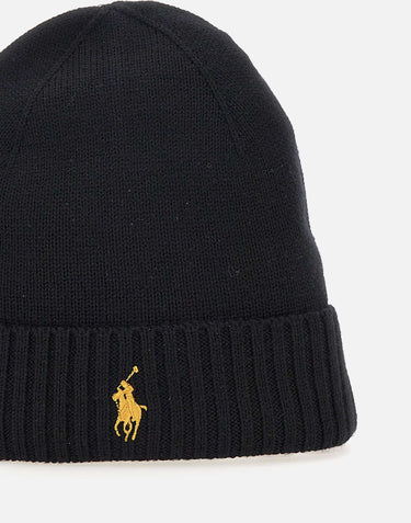 POLO RALPH LAUREN Cappello "M.Classic" in lana BLACK Uomo 