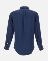 POLO RALPH LAUREN Camicia in lino BLUE Uomo 