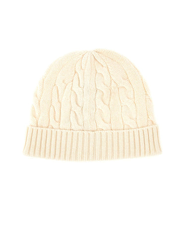 POLO RALPH LAUREN Berretto in lana e cashmere WHITE Uomo 