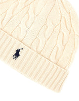 POLO RALPH LAUREN Berretto in lana e cashmere WHITE Uomo 