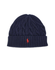 POLO RALPH LAUREN Berretto in lana e cashmere BLUE Uomo 