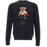 POLO RALPH LAUREN Maglia "Bear" BLACK Uomo 