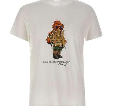 POLO RALPH LAUREN T-shirt "Bear Custom" in cotone WHITE Uomo 