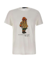 POLO RALPH LAUREN T-shirt "Bear Custom" in cotone WHITE Uomo 
