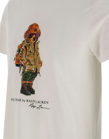 POLO RALPH LAUREN T-shirt "Bear Custom" in cotone WHITE Uomo 