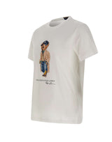 POLO RALPH LAUREN T-Shirt "Bear Custom" in cotone WHITE Uomo 