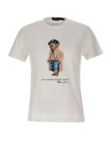 POLO RALPH LAUREN T-Shirt "Bear Custom" in cotone WHITE Uomo 