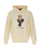 POLO RALPH LAUREN Felpa "Bear" con cappuccio WHITE Uomo 