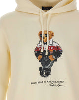 POLO RALPH LAUREN Felpa "Bear" con cappuccio WHITE Uomo 