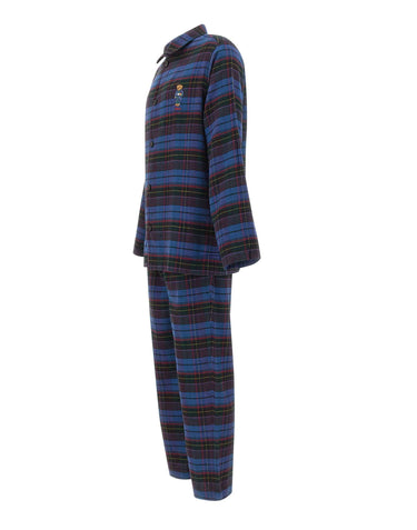 POLO RALPH LAUREN Pigiama scozzese in flanella BLUE Uomo 