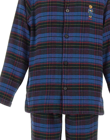 POLO RALPH LAUREN Pigiama scozzese in flanella BLUE Uomo 