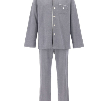 POLO RALPH LAUREN Pigiama in cotone con microtexture BLUE Uomo 