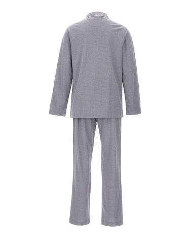 POLO RALPH LAUREN Pigiama in cotone con microtexture BLUE Uomo 