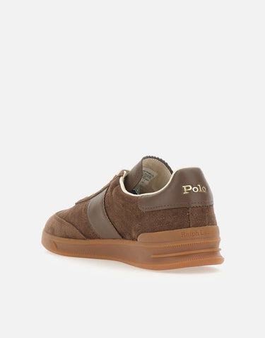 POLO RALPH LAUREN Sneakers "Hrt Aera PP" BROWN Uomo 