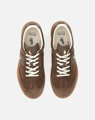 POLO RALPH LAUREN Sneakers "Hrt Aera PP" BROWN Uomo 