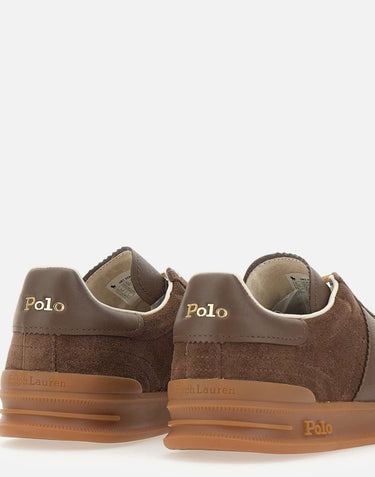 POLO RALPH LAUREN Sneakers "Hrt Aera PP" BROWN Uomo 