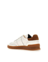 POLO RALPH LAUREN Sneakers "Heritage Aera Brogue" WHITE Uomo 