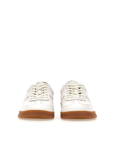 POLO RALPH LAUREN Sneakers "Heritage Aera Brogue" WHITE Uomo 
