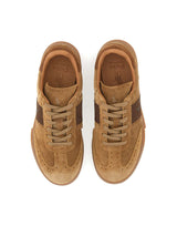 POLO RALPH LAUREN Sneakers "Heritage Aera Brogue" in camoscio BROWN Uomo 