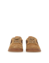 POLO RALPH LAUREN Sneakers "Heritage Aera Brogue" in camoscio BROWN Uomo 