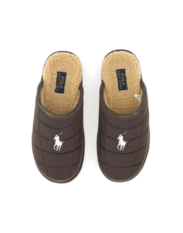 POLO RALPH LAUREN Ciabatte "Reade" BROWN Uomo 