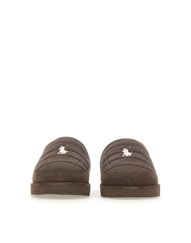 POLO RALPH LAUREN Ciabatte "Reade" BROWN Uomo 