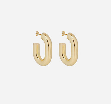 RABANNE "Oversized single hoop earrings" GOLD Donna 