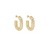 RABANNE "Oversized single hoop earrings" GOLD Donna 