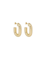 RABANNE "Oversized single hoop earrings" GOLD Donna 