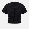 T-shirt in cotone 23AJTO539CO0485 P001 RABANNE 