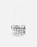 RABANNE Borsa "Nano" SILVER Donna 