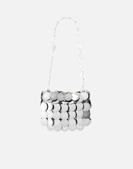 RABANNE Borsa "Nano" SILVER Donna 
