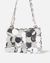 RABANNE Borsa "Nano" SILVER Donna 