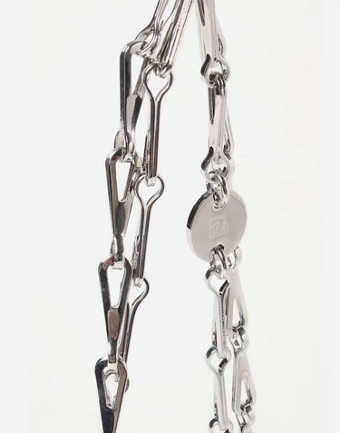 RABANNE Borsa "Nano" SILVER Donna 