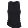 RABANNE "Asymmetrical tank top" BLACK Donna 