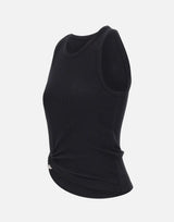 RABANNE "Asymmetrical tank top" BLACK Donna 