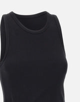 RABANNE "Asymmetrical tank top" BLACK Donna 