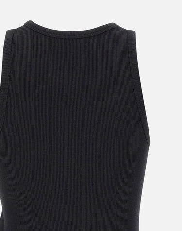 RABANNE "Asymmetrical tank top" BLACK Donna 