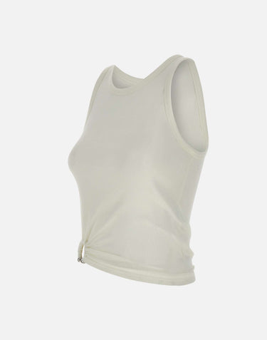 RABANNE "Asymmetrical tank top" WHITE Donna 