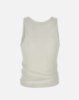 RABANNE "Asymmetrical tank top" WHITE Donna 