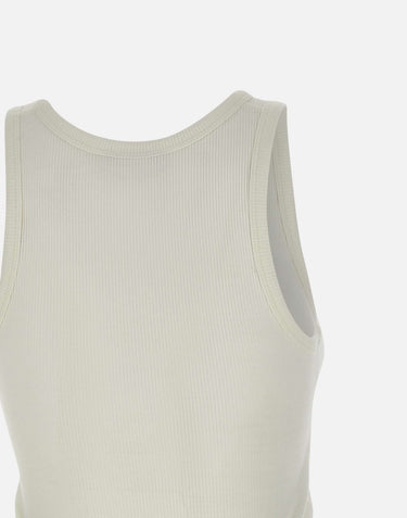 RABANNE "Asymmetrical tank top" WHITE Donna 