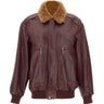 RABANNE Giacca bomber in pelle RED Donna 