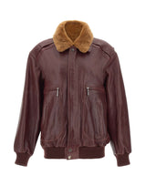RABANNE Giacca bomber in pelle RED Donna 