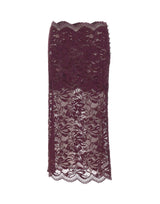 RABANNE Gonna midi in pizzo PURPLE Donna 