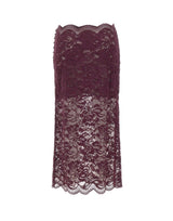 RABANNE Gonna midi in pizzo PURPLE Donna 