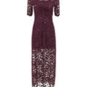 Abito midi in pizzo 26AJR0106PA0170 P534 RABANNE 